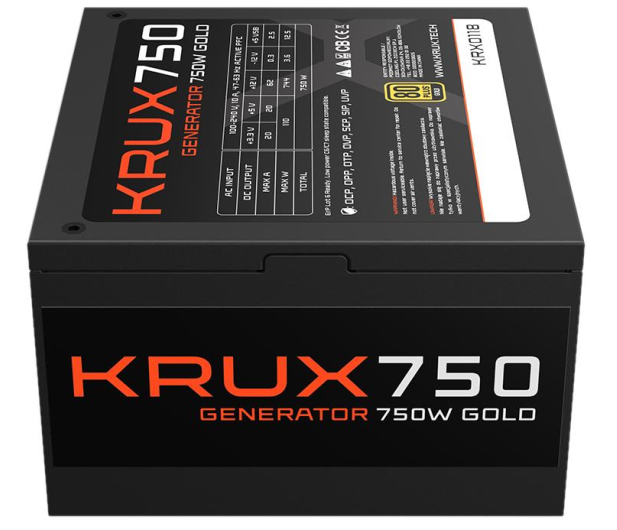 KRUX Generator 750W 80 Plus Gold - 1042955 - zdjęcie 3